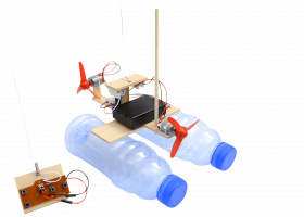 Wind Turbine Model Boat